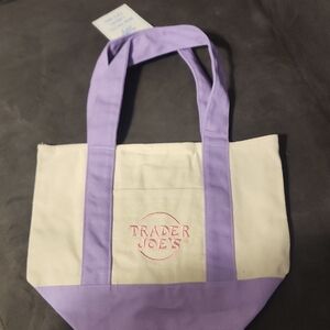 Trader Joe's Purple Mini Tote Bag